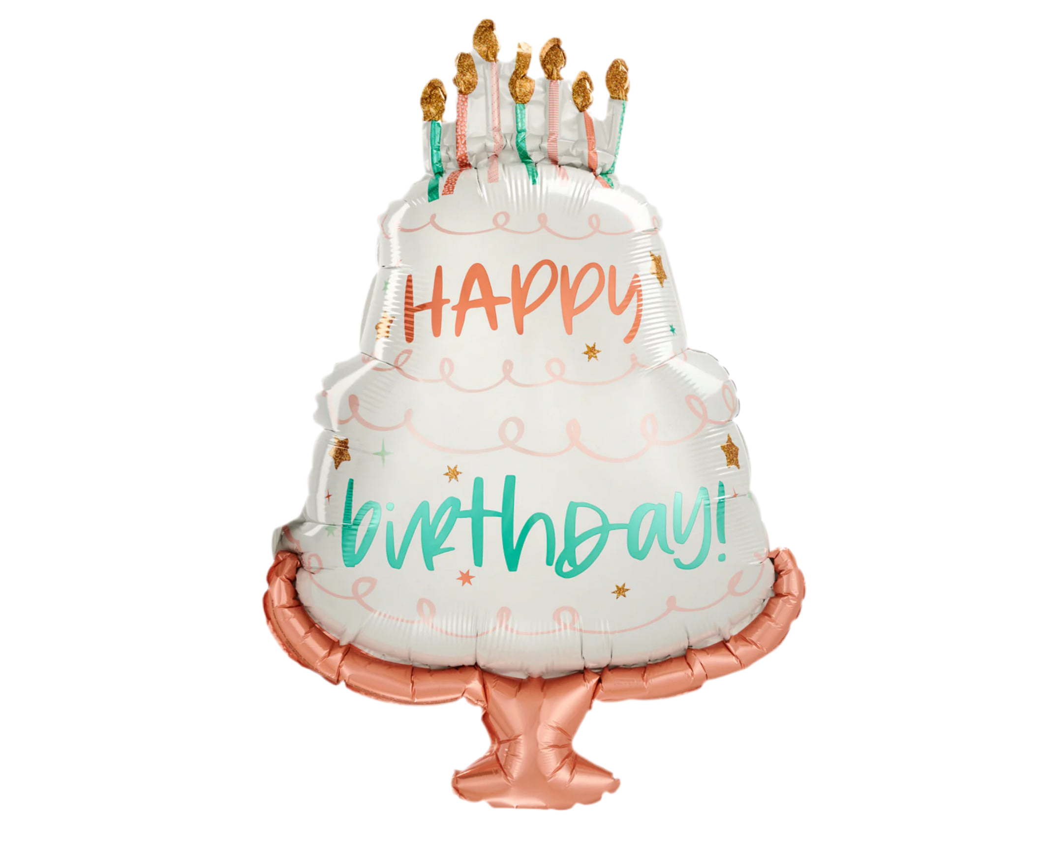 Anagram 28" Modern Birthday Cake Foil Balloon